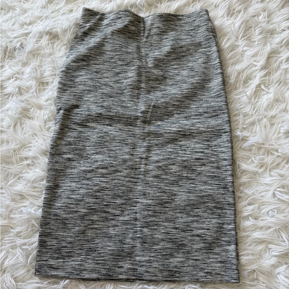 LOFT Heathered Gray Pencil Skirt